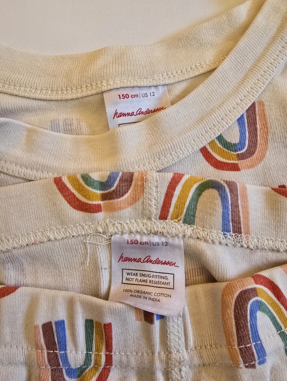 Hanna Andersson Rainbow Short Johns Sz 150 (12) - Picture 3 of 4